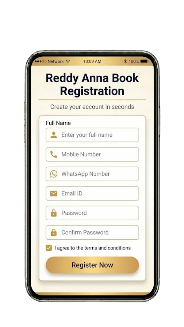 Reddy Anna Book Registration Process - Create Your Betting Account
